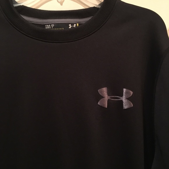 UNDER ARMOUR Men’s Black Sweatshirt size Small - Picture 2 of 5